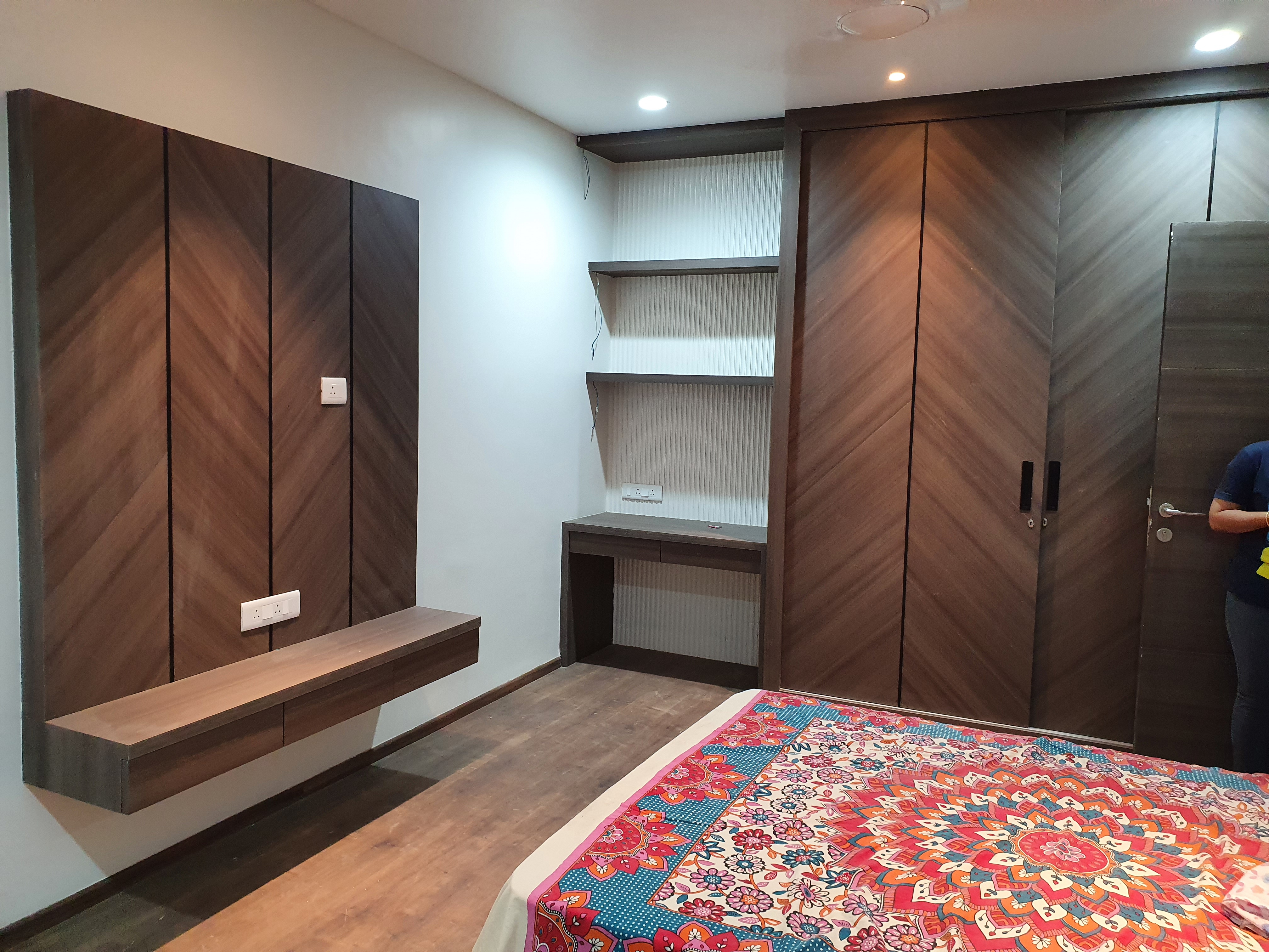 Bedroom Interior design with wardrobe